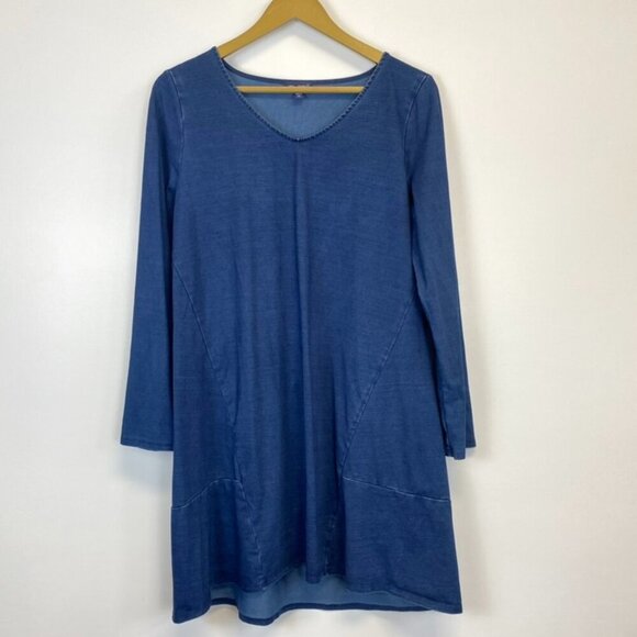 J. Jill Denim Long Sleeve Dress - Picture 1 of 12